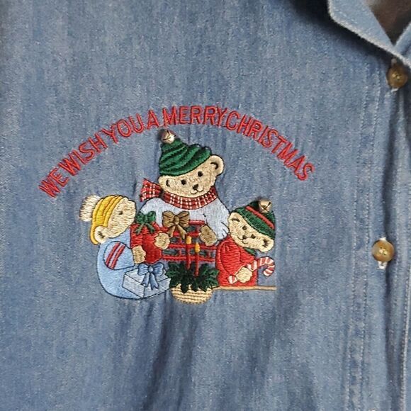 CHRISTMAS BUTTON DOWN SHIRT - Picture 4 of 7